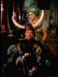 David Niven and Sophia Loren Wearing Elaborate Costumes for Scene from Lady L