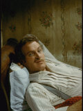 Paul Newman  as the Anarchist  Lounging on a Bed in Scene from Motion Picture Lady L