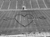 Overhead View of Marching Band Maneuvers During Bands of America