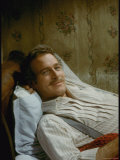 Paul Newman  as the Anarchist  Lounging on a Bed in Scene from Motion Picture Lady L