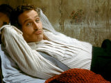 Paul Newman  as the Anarchist  Lounging on a Bed in Scene from Motion Picture Lady L