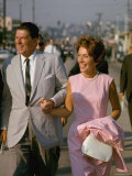 California Gubernatorial Candidate Ronald Reagan with Wife Nancy While on the Campaign Trail