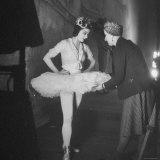 Ballerina Margot Fonteyn Standing in Wings Prepares for Reopening Covent Garden Royal Opera House