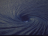 Whirlpool  a Fathom Across at Spinning Vortex  Caused by Converging Tides and Currents in Gulf