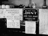 Signs at Lunch Counter