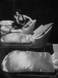 Eartha Kitt  Sitting on Chaise in Scene from New Faces