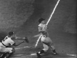 NY Yankees Right Fielder Roger Maris Hitting His 59th Home Run in Record Breaking Year