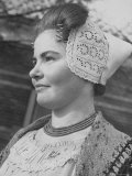Young Dutch Woman in Traditional Costume