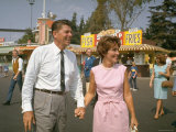 California Gubernatorial Candidate Ronald Reagan with Wife Nancy While on the Campaign Trail
