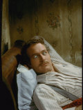 Paul Newman  as the Anarchist  Lounging on a Bed in Scene from Motion Picture Lady L