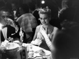 Grace Kelly Sitting at Romanoff's