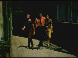 George Chakiris as Bernardo Leads Two Others Into Turf of Rival Gang in West Side Story