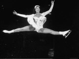 Skater Aja Vrzanova Executing a Split Jump