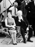 Princess Margaret with Film Producer Alfred Hitchcock at Universal City Studios