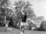 Robert F Kennedy and Family Outside Playing Football with His Brother Senator John F Kennedy