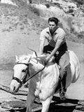 Ronald W Reagan Jumping His Horse on Ranch