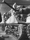 Sherman M4 Tank on Assembly at a Chrysler Plant