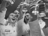US Marine Lieutenants at Formal "Mess Night" Social Affair Marks End of Officers Basic Course