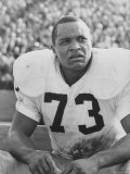 Notre Dame Tackle Jim Snowden Watching Grimly as Team Loses to USC in Upset Game of the Season