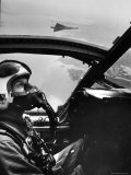 Astronaut LeRoy G Cooper Flying F-102 Jet Plane for Flight Practice