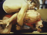 US Wrestler and Eventual Gold Medal Winner Wayne Wells at Olympics 1972