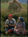 Czechoslovakian Peasants Working in the Field