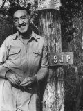 Writer SJ Perelman at His Farm