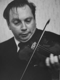 Violinist Isaac Stern Playing at a Party