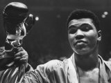 Cassius Clay After Defeating Doug Jones in Close Heavyweight Bout  in Madison Square Garden