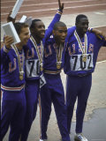 US Winning Team for the 4 X 100 Meter Relay at the Summer Olympics