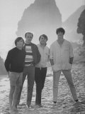 Dennis Wilson  Mike Love  Carl Wilson and Brian Wilson of the Beach Boys  Posing on Beach