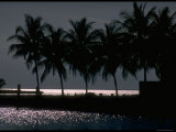 Moonlight Reflected on the Water at Key Biscayne  Florida