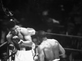 Cassius M Clay and Sonny Liston During World Championship Fight