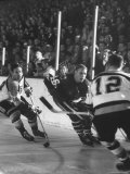 Black Hawks Player Bobby Hull in Game Against Montreal Canadians
