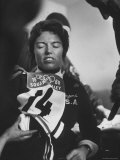 Skier  Linda Meyers During Winter Olympics