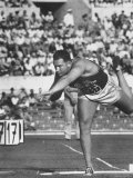 US Shot Putter  Parry O'Brien During Olympic Finals  He Took Second Place and Silver Medal