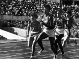 Russian Runner  Irina Press with Us Sprinter Wilma Rudolph in Women's Relay Race at Olympics