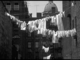 Laundry on Line in Slum Area in New York City