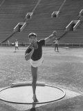 Soviet Track Athlete Adolf Varnauskas Participating in a Us Soviet Track Meet