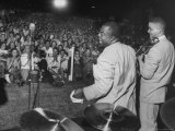 Jazz Trumpeter Louis Armstrong During a Performance
