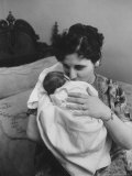Mrs Frank Chionchio Kissing Baby After Being Rescued from Kidnapper and Returned Home to Her