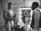 Boxer Joe Frazier Dressing During Training for a Fight Against Muhammad Ali