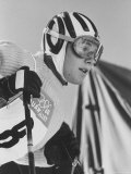 Skier  Heidi Biebl During the Winter Olympics