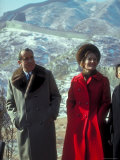 President Richard Nixon and First Lady Pat Nixon on the Great Wall of China