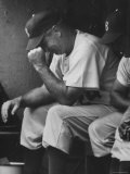 Dodgers Manager Walter Alston Sitting in the Dugout