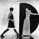 Model Sin May Zao Wearing a Late Day Dress and a Evening Dress