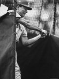 Philadelphia Phillies Outfielder John Callison Practicing Swings During Spring Training