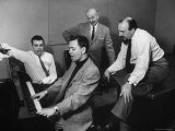 Songwriters Richard Adler and Jerry Ross Singing Their Songs for Mitch Miller