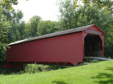 Allaman Covered Bridge in Henderson County  north of Nauvoo  Illinois  USA