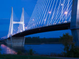 Bill Emerson Memorial Bridge Across the Mississippi River  Cape Girardeau  Missouri  USA